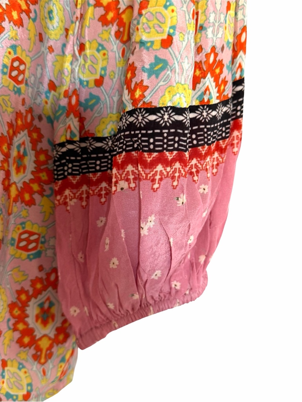 Sundance Rose Mixed-Print Boho Tunic - Picture 5 of 10